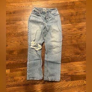 Abercrombie & Fitch Distressed Light Denim Jeans